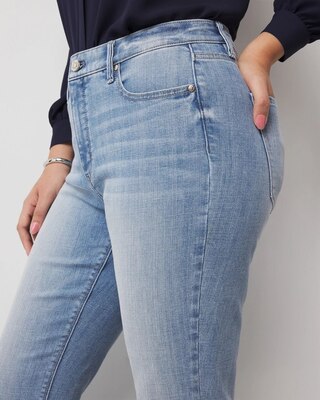 High-Rise Slit Hem Bootcut Jean click to view larger image.