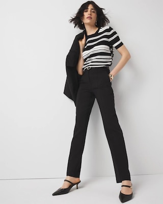High-Rise Straight Pant