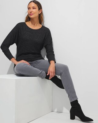 Outlet WHBM Banded Bottom Dolman Top