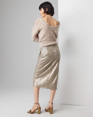 Sequin Wrap Skirt click to view larger image.