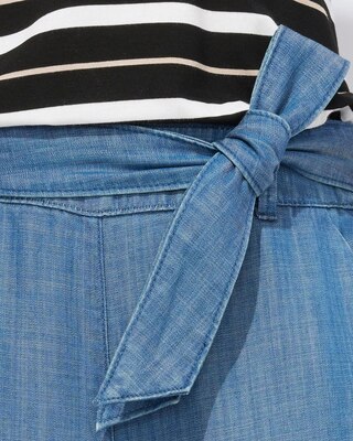 Outlet WHBM Tie-Belt Crop Pants
