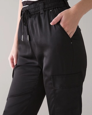 WHBM WKND Satin Jogger Pants