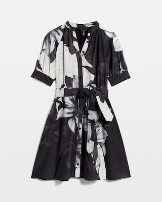 Button Front Shirt Dress click to view larger image.