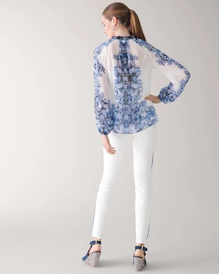 Long Sleeve Floral Soft Shirt
