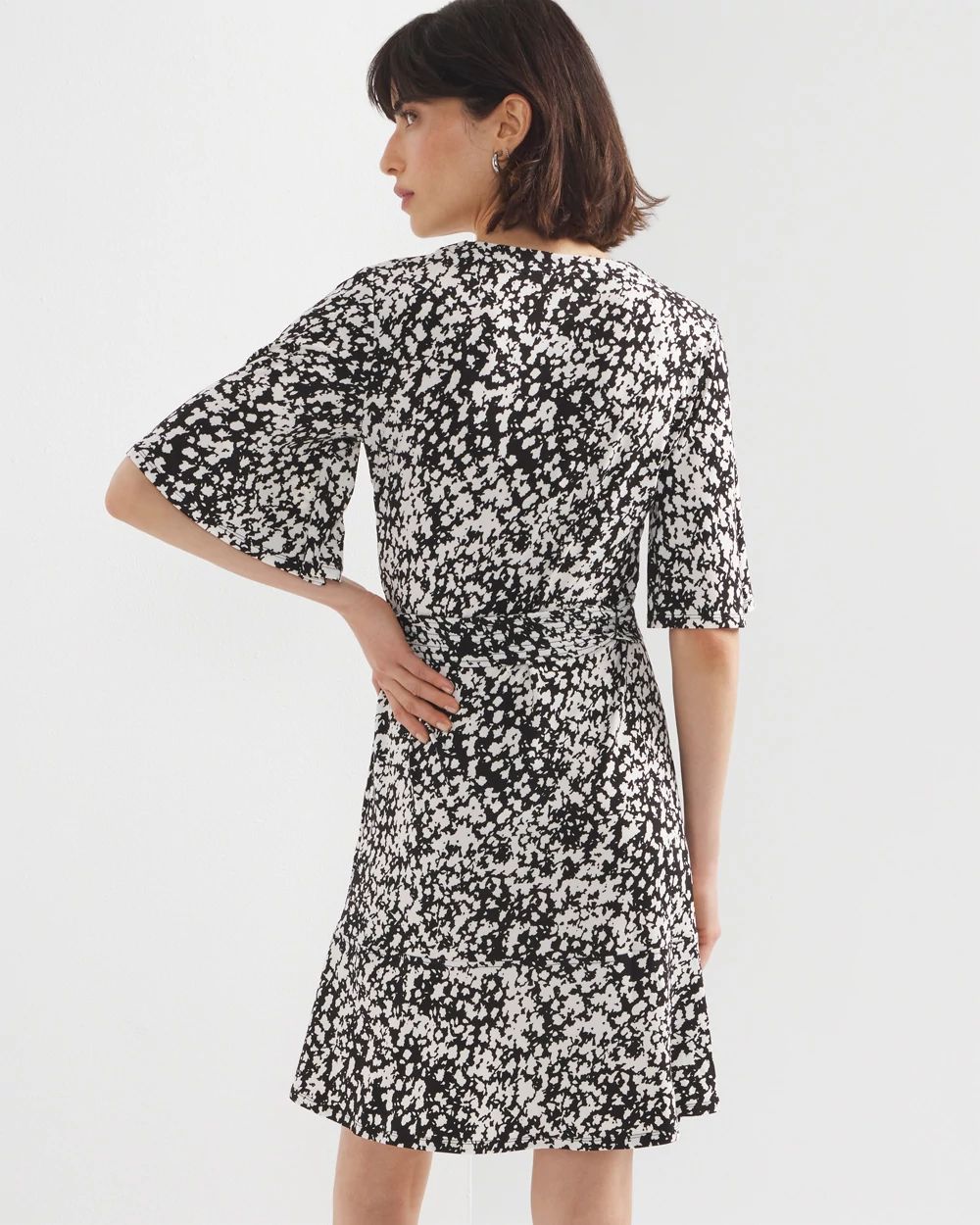 Matte Jersey Belted Kimono Dress