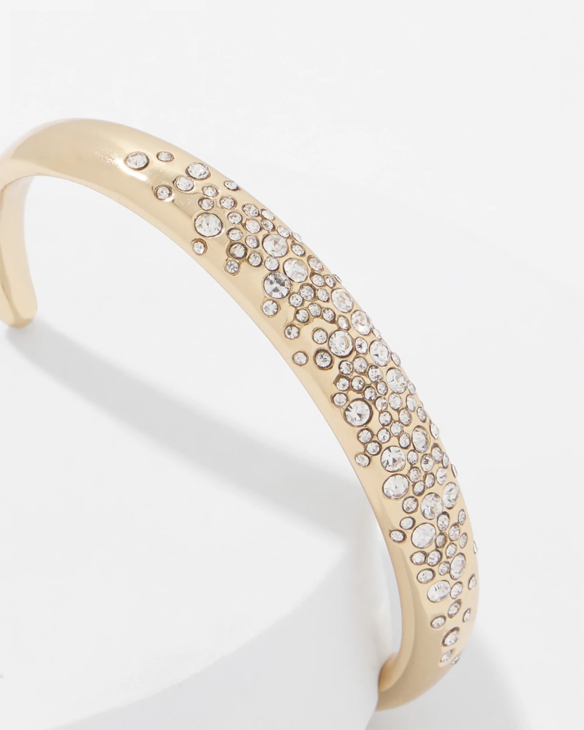 White House Black Market Dusted Pave Cuff Bracelet | In Gold