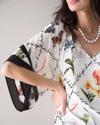 Floral Print Kimono Top