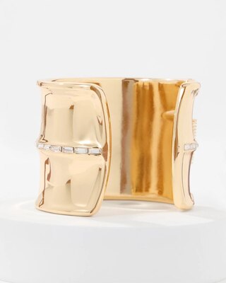 Bamboo Hinge Cuff Bracelet click to view larger image.