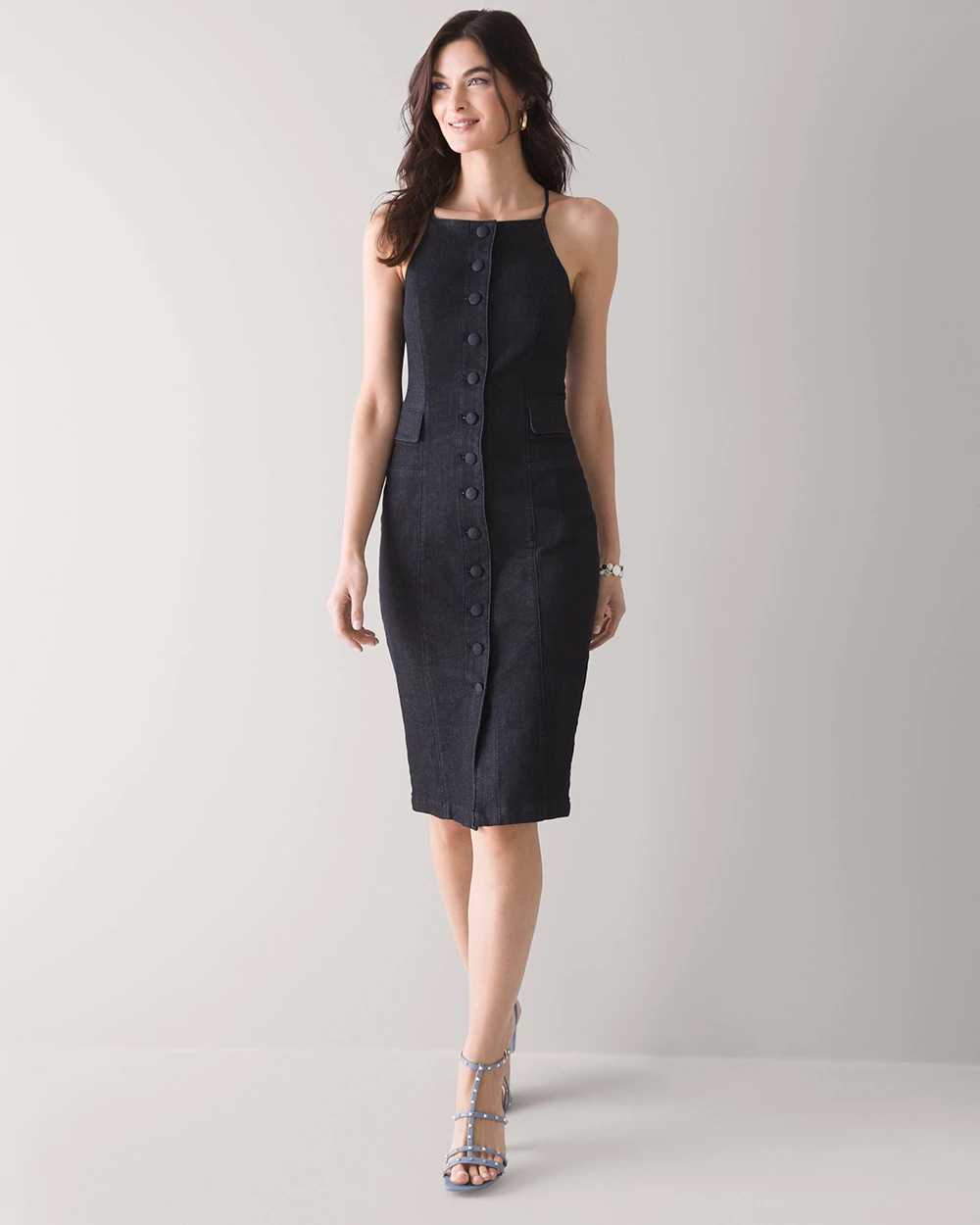 White house black market denim on sale dress