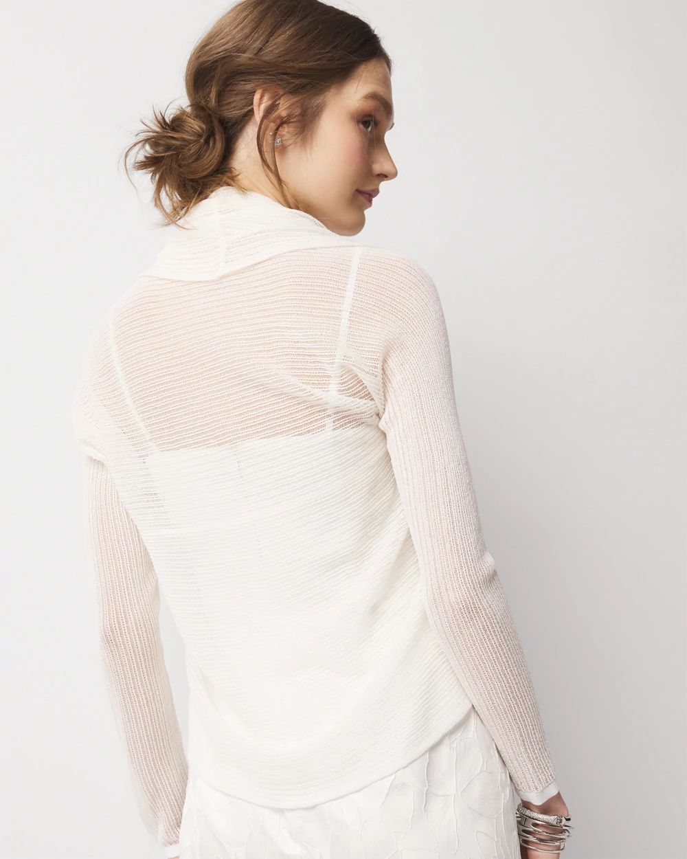 Ribbed Sweater Shrug click to view larger image.