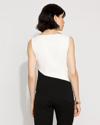 Colorblocked Asymmetric Hem Tank click to view larger image.