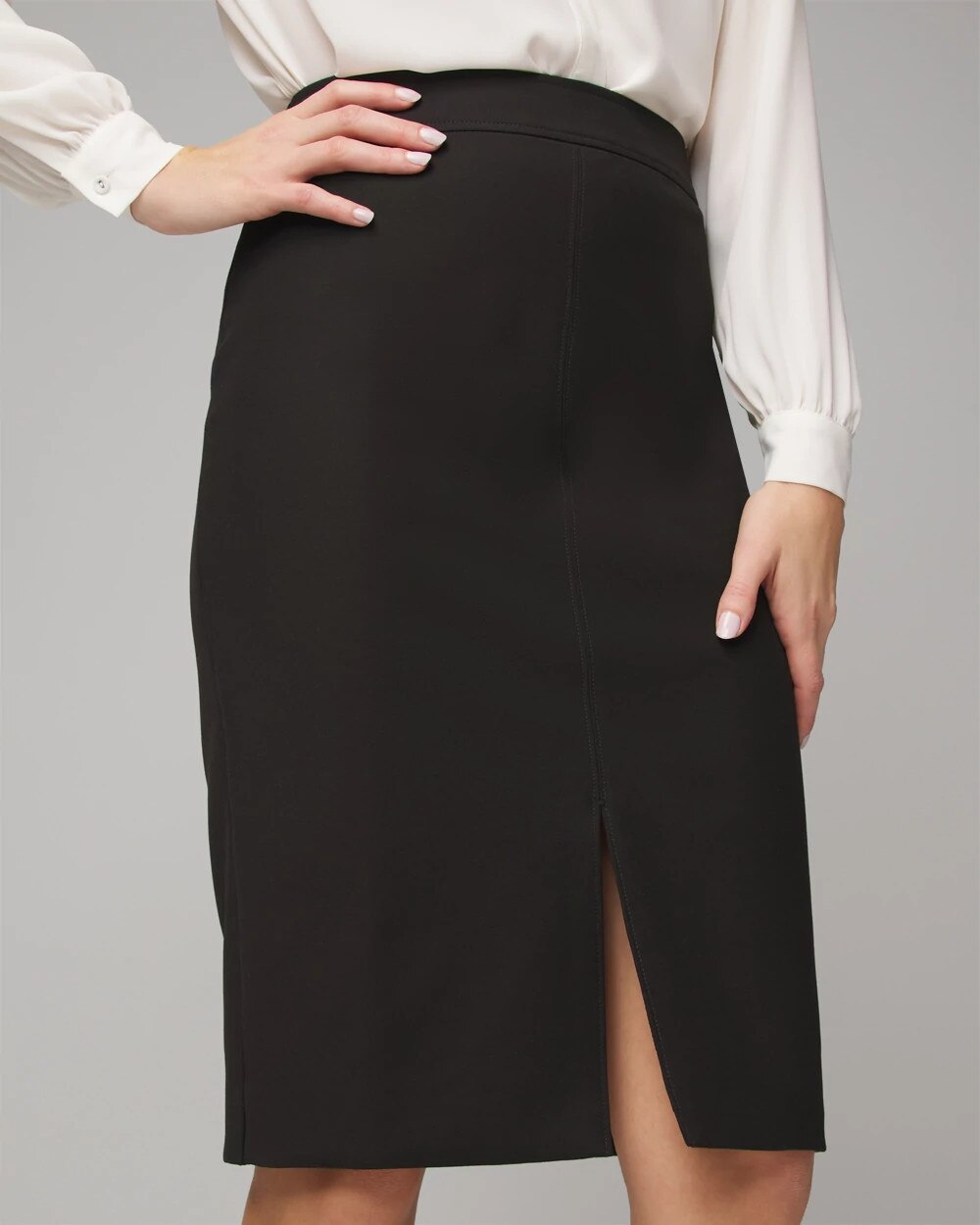 Comfort Stretch Pencil Skirt