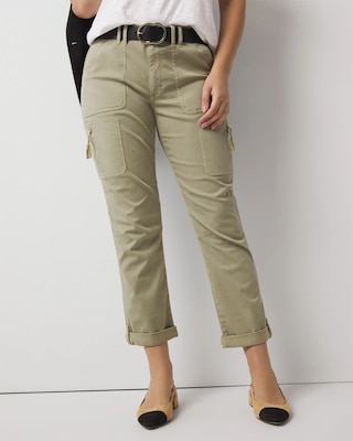 Mid-Rise Pret-A-Pedi Straight Cropped Pants