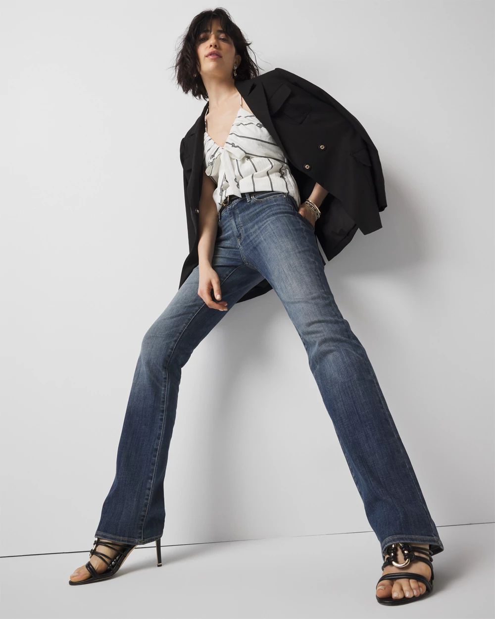 Mid-Rise Bootcut Jeans