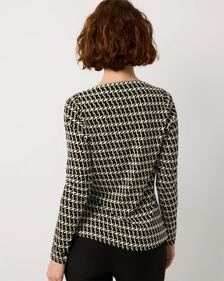 Cowl Neck Long Sleeve Top click to view larger image.