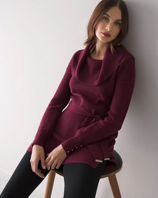 Long-Sleeve Belted Tunic