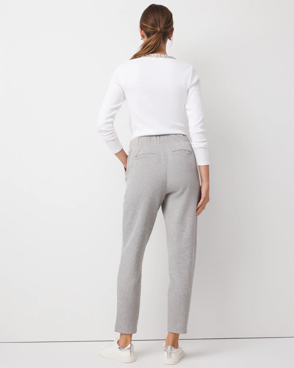 Embellished Satin Trim Jogger click to view larger image.