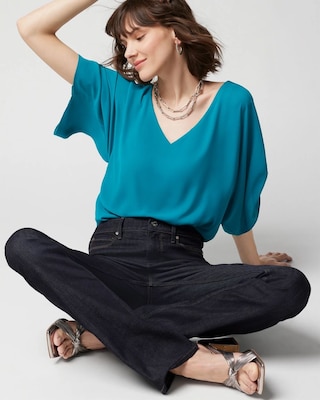 Utility Sleeve Kimono Blouse