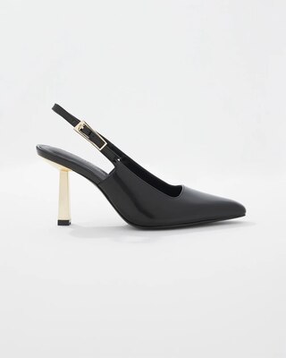 Leather Slingback Pump click to view larger image.
