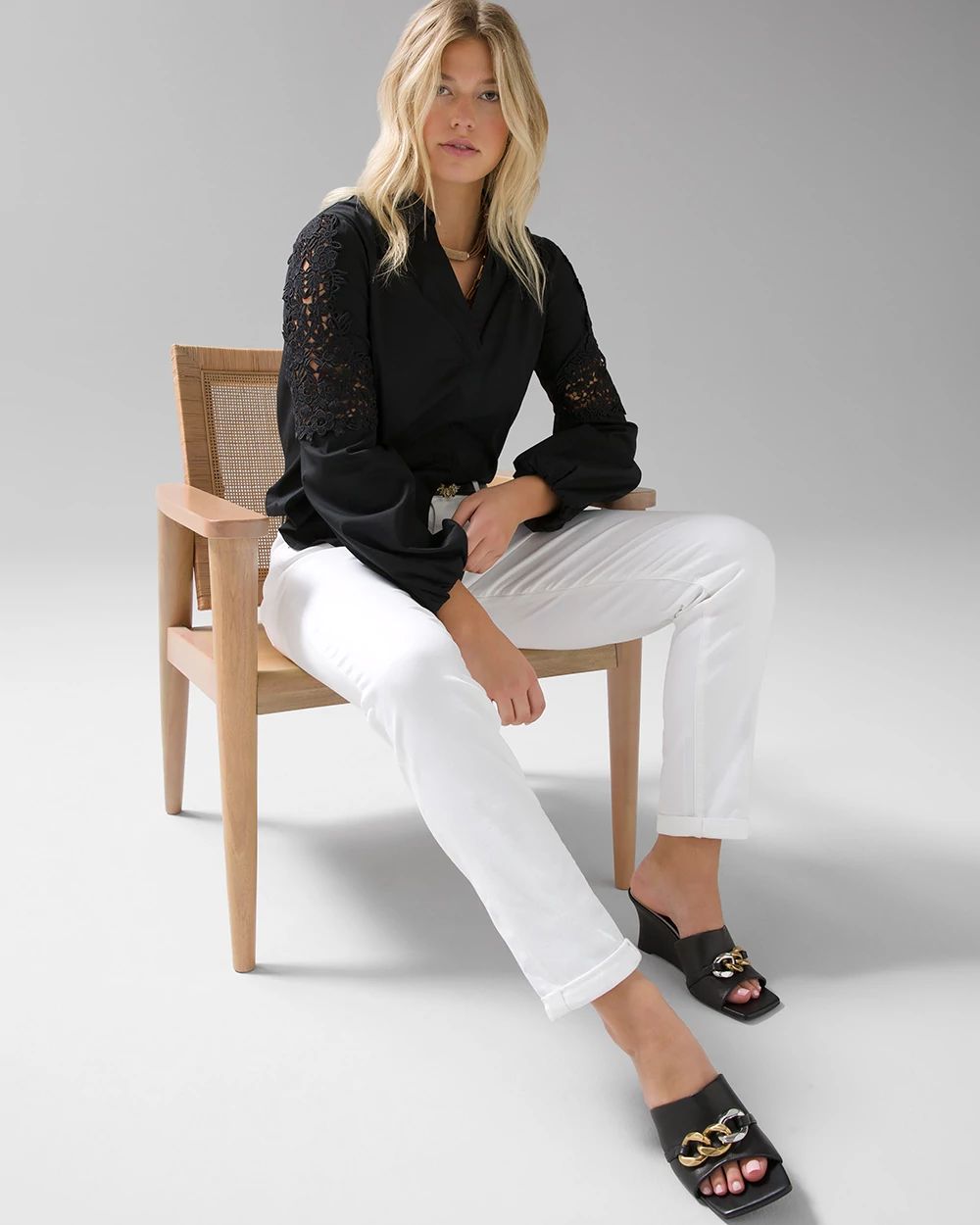 Mid-Rise Everyday Soft Denim™ Girlfriend Jeans click to view larger image.