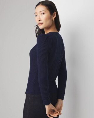 Cashmere Blend Crewneck Sweater click to view larger image.