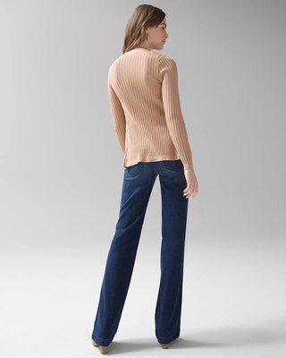 Long-Sleeve Rib Cardigan