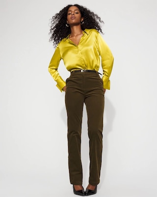 Satin Tuxedo Cuff Shirt click to view larger image.