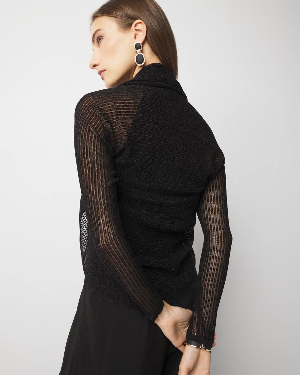 Ribbed Sweater Shrug click to view larger image.