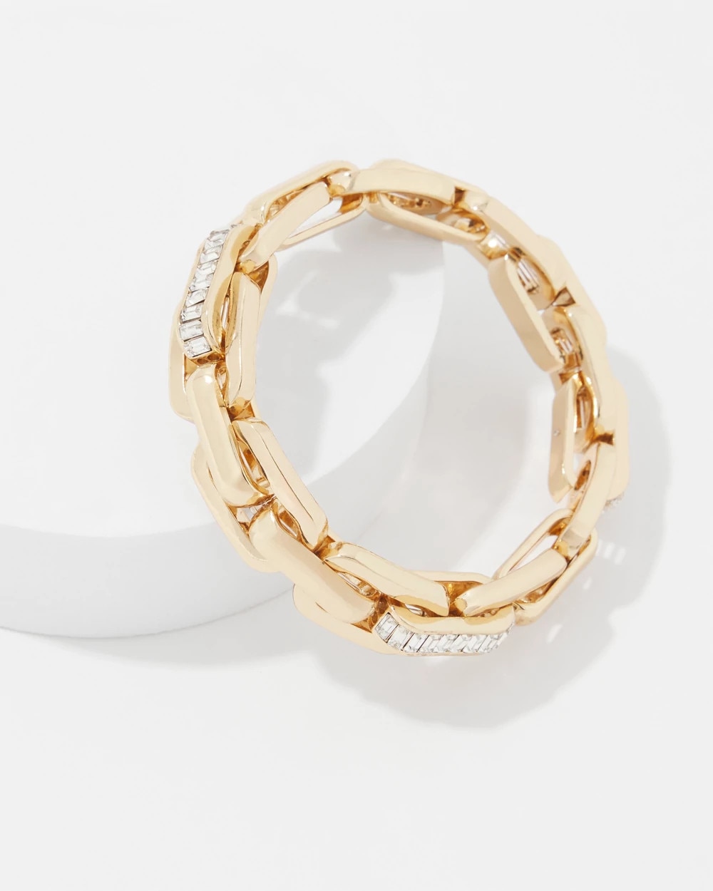 Elongated Links Stretch Bracelet