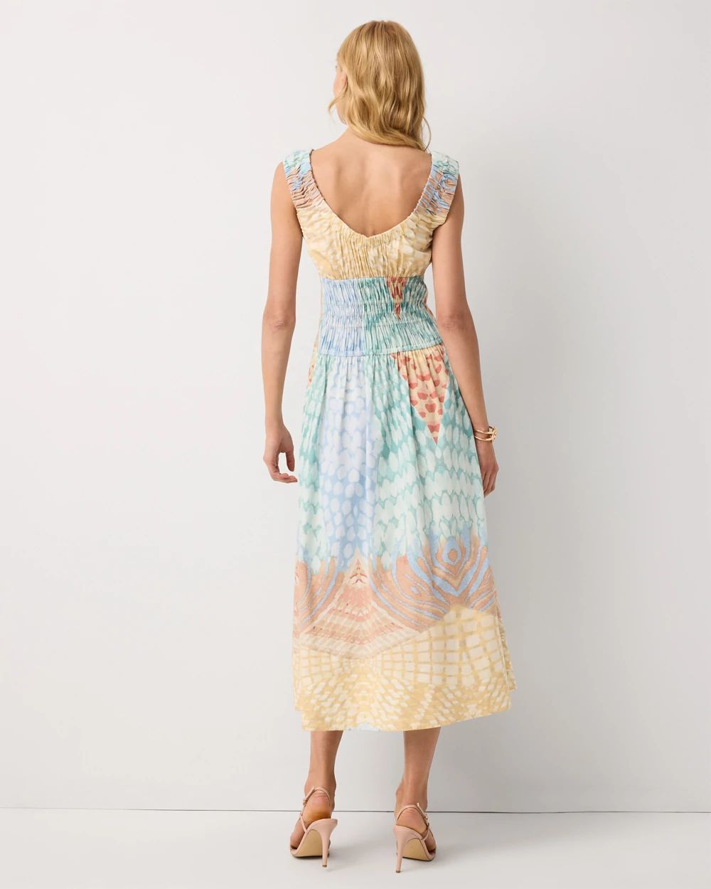 Ruched Tank Midi Dress click to view larger image.