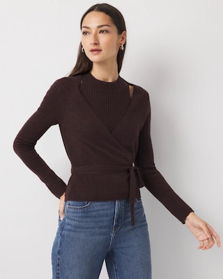 Two-in-One Wrap Cardigan