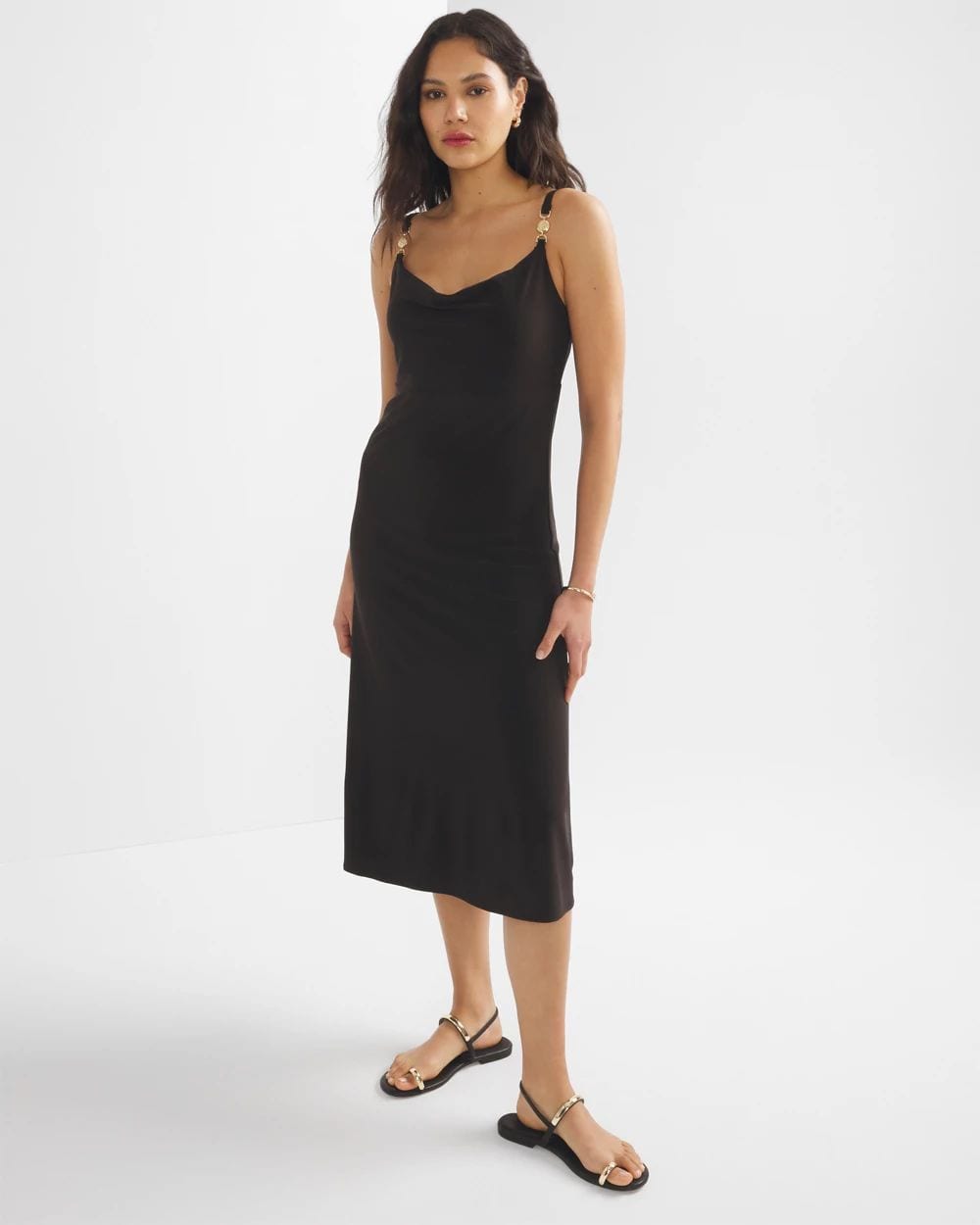 Cowl Neck Slip Dress click to view larger image.