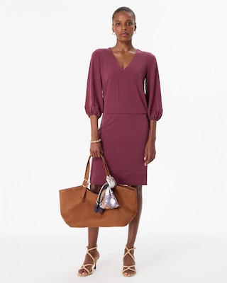 V-neck Mini Dress click to view larger image.