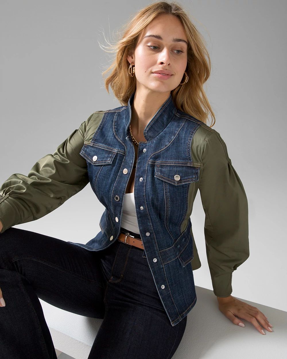 Drama Sleeve Trucker Jacket
