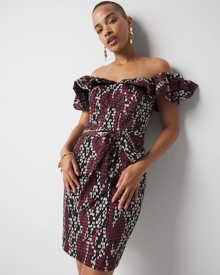 Petite Crocheted Lurex Tank Dress