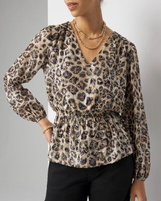 Leopard Print Blouse click to view larger image.