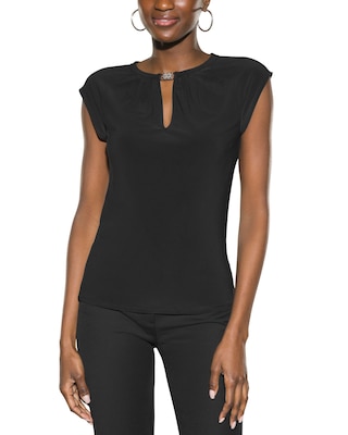 Outlet WHBM Keyhole Detail Top