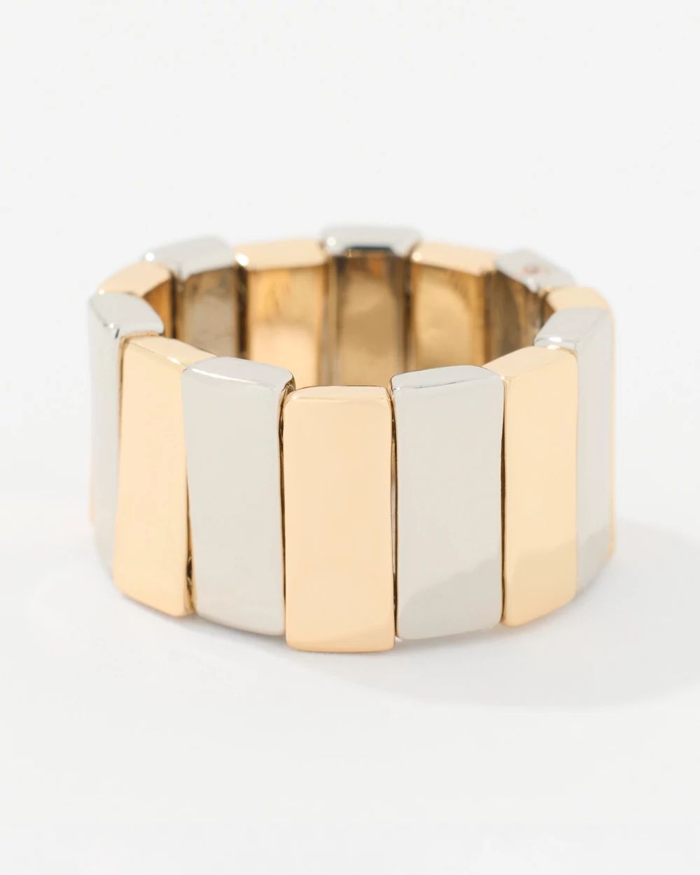Mixed Metal Stretch Ring click to view larger image.