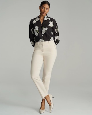 High-Rise Elle Slim Ankle Pant