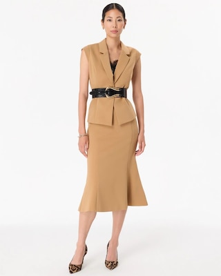 Luxe Stretch Single-Button Vest click to view larger image.
