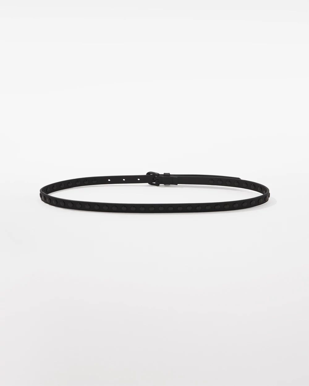 Faux Leather Studded Belt