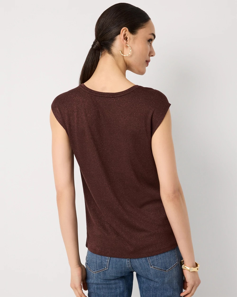 Metallic Knit Tank - image 4