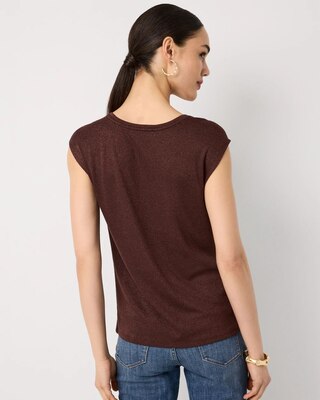 Metallic Knit Tank click to view larger image.