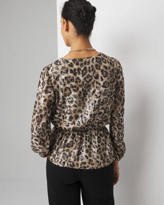Leopard Print Blouse click to view larger image.