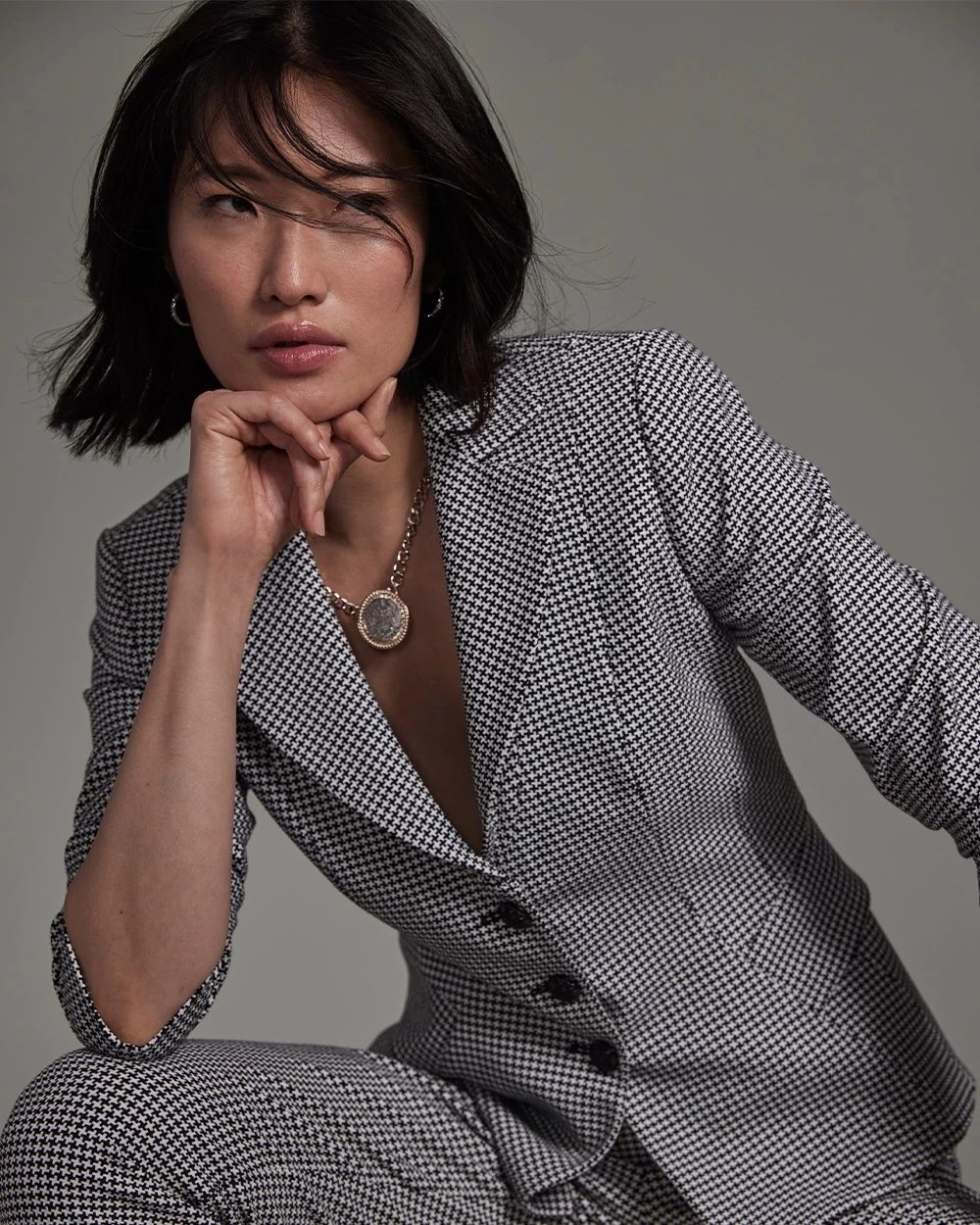 WHBM® Houndstooth Signature Jacket