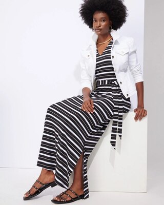 Outlet WHBM Faux-Wrap Maxi Dress