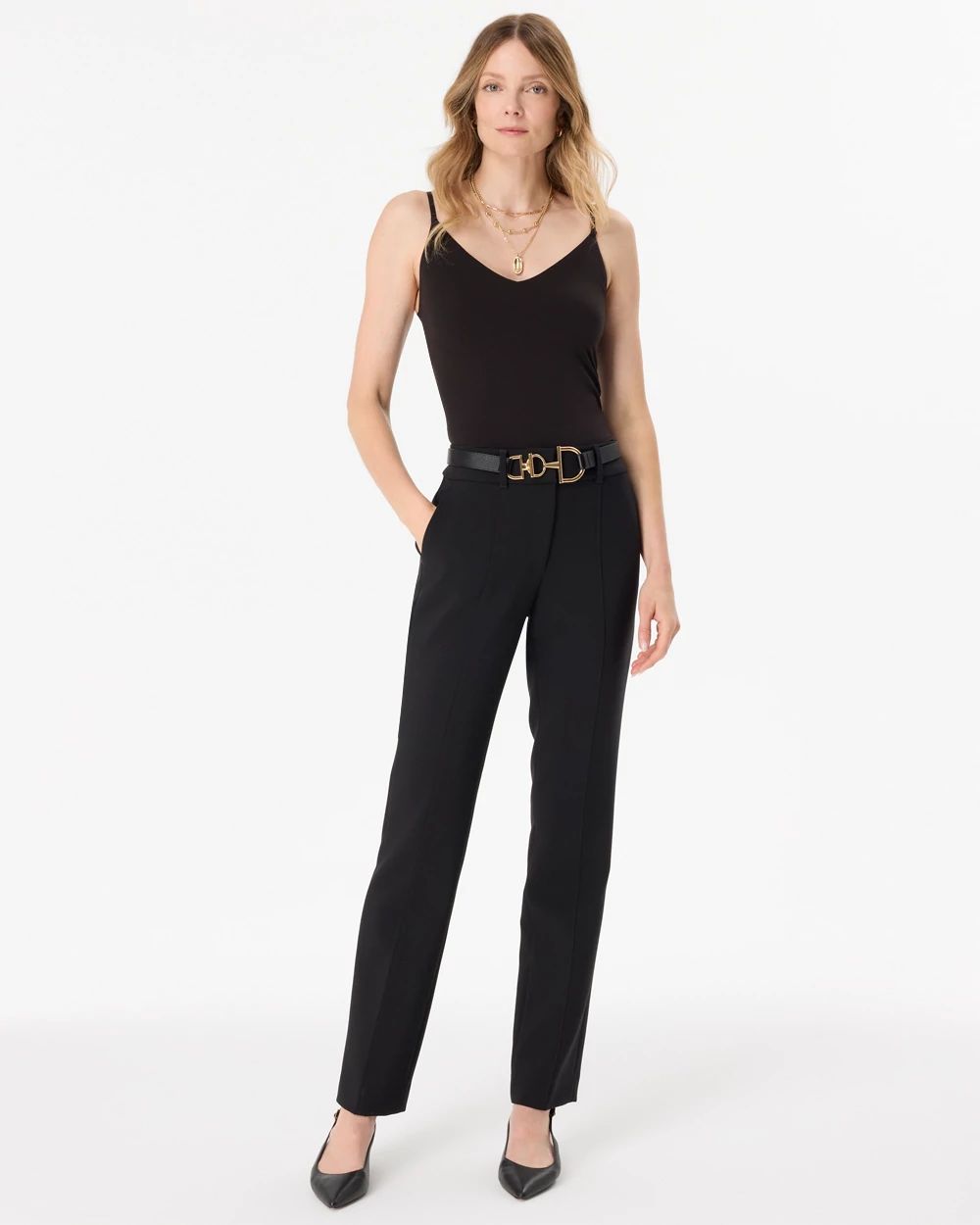 Luxe Stretch High-Rise Zoey Straight Pant