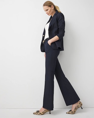 High Rise Denim-Look Piper Flare click to view larger image.