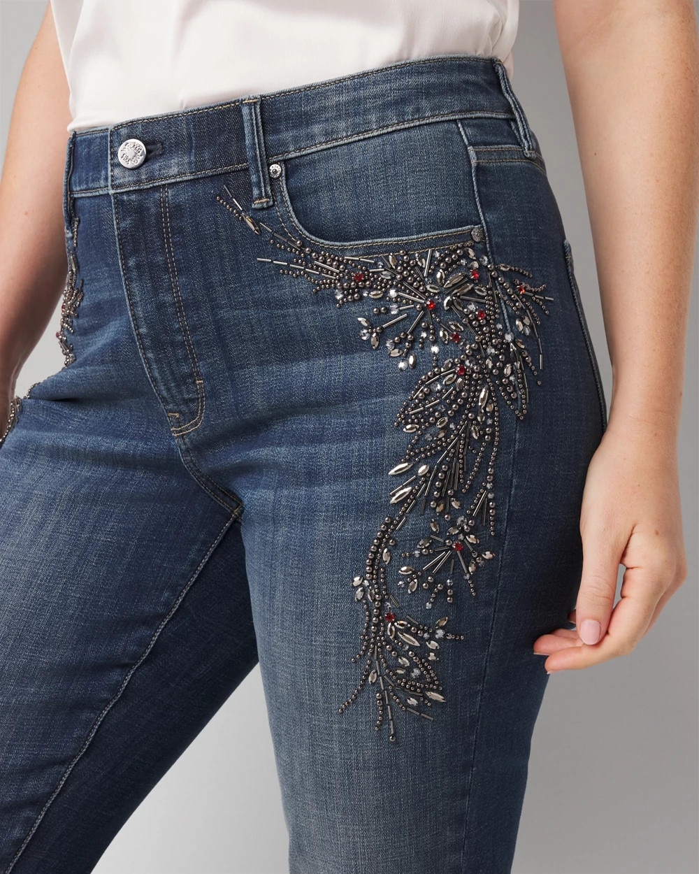 High-Rise Everyday Soft Denim™ Embroidered Bootcut Jeans