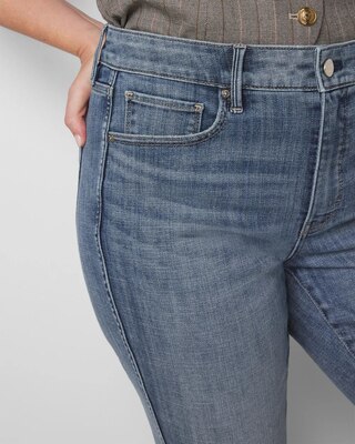 High-Rise Skinny Flare Jeans click to view larger image.